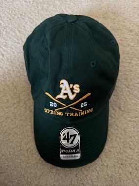 47 Oakland A's Dark Green and Yellow Spring Training Cap